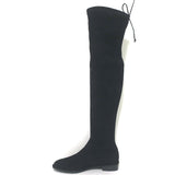 Stuart Weitzman Lowland Over the Knee Boots Black Suede Size 8 NEW