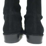 Stuart Weitzman Lowland Over the Knee Boots Black Suede Size 8 NEW