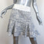 Derek Lam 10 Crosby Ruffled Tweed Mini Skirt Blue/White Size 8
