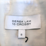 Derek Lam 10 Crosby Ruffled Tweed Mini Skirt Blue/White Size 8