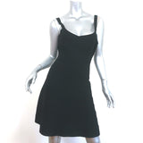 Herve Leger Melina Flared Bandage Dress Black Size Medium