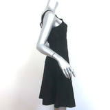 Herve Leger Melina Flared Bandage Dress Black Size Medium