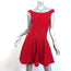 Jonathan Simkhai Off the Shoulder Dress Red Pointelle Knit Size Medium