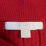 Jonathan Simkhai Off the Shoulder Dress Red Pointelle Knit Size Medium