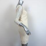 Diane von Furstenberg Zarita Lace Mini Dress Ivory Size 4