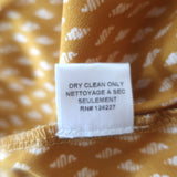 MISA Halter Midi Dress Asya Pom Pom Trim Marigold Block Print Size Small