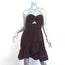 Self-Portrait Strapless Mini Dress Navy/Red Dot Print Georgette Size US 6 NEW