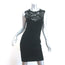 Emilio Pucci Lace-Yoke Sheath Dress Black Stretch Jersey Size 42