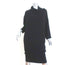 Poiret Cowl Neck Tie-Back Dress Black Size 38