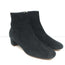 Mansur Gavriel Ankle Boots Black Suede Size 37.5 Low Heel Booties