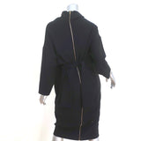 Poiret Cowl Neck Tie-Back Dress Black Size 38