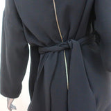 Poiret Cowl Neck Tie-Back Dress Black Size 38