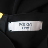 Poiret Cowl Neck Tie-Back Dress Black Size 38