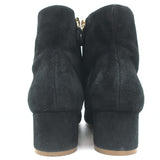 Mansur Gavriel Ankle Boots Black Suede Size 37.5 Low Heel Booties