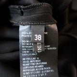 Poiret Cowl Neck Tie-Back Dress Black Size 38