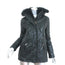 SAM. Kate Parka Black Coated Canvas & Fox Fur Size Extra Small Hooded Jacket