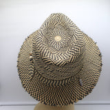 House of Lafayette Straw Fedora Hat Beige/Black