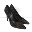 Celine Sharp Pumps Black/Gold Glitter Dots Velvet Size 41 Pointed Toe Heels NEW