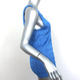 Ralph Lauren Black Label Silk Cable Knit Tank Top Blue Size Large NEW