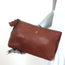 Henry Beguelin Cosmetic Bag Brown Leather Mini Clutch
