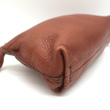 Henry Beguelin Cosmetic Bag Brown Leather Mini Clutch