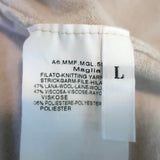Max Mara Short Sleeve Top Putty Stretch Knit Size Large NEW