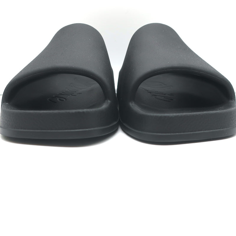 Khaite Brighton Pool Slide Sandals Black Rubber Size 38 NEW