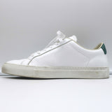 Woman by Common Projects Retro Low Top Sneakers White & Green Leather Size 37