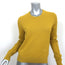 Maria McManus Shrunken Crew Sweater Acid Yellow Cashmere-Cotton Size Medium NEW