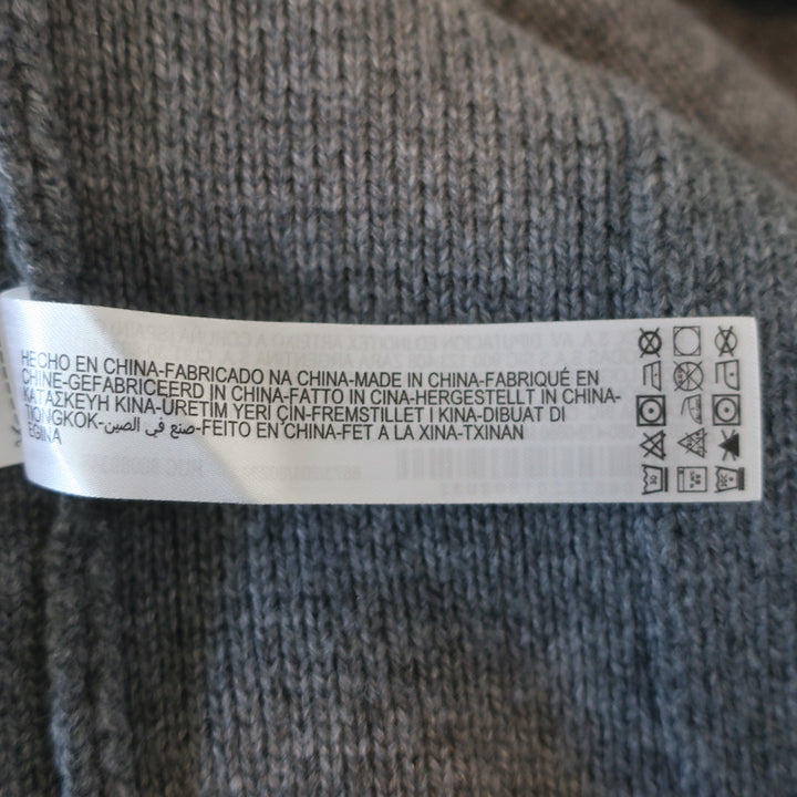 Zara Oversize Snap-Front Cardigan Gray Wool-Blend Size Medium Asymmetric Sweater