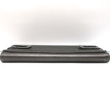 Michael Kors Collection Flap Clutch Pewter Metallic Leather Evening Bag