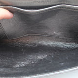 Michael Kors Collection Flap Clutch Pewter Metallic Leather Evening Bag