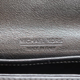 Michael Kors Collection Flap Clutch Pewter Metallic Leather Evening Bag