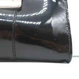 Roger Vivier Belle Clutch Black Patent Leather Mini Bag