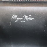 Roger Vivier Belle Clutch Black Patent Leather Mini Bag
