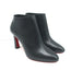 Christian Louboutin Eleonor 85 Booties Black Leather Size 36 Ankle Boots NEW