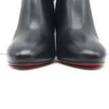 Christian Louboutin Eleonor 85 Booties Black Leather Size 36 Ankle Boots NEW