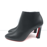 Christian Louboutin Eleonor 85 Booties Black Leather Size 36 Ankle Boots NEW