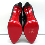 Christian Louboutin Eleonor 85 Booties Black Leather Size 36 Ankle Boots NEW