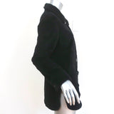 Reformation Polar Coat Shacket Black Faux Fur Size Small