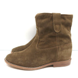 Isabel Marant Crisi Ankle Boots Brown Suede Size 36 NEW