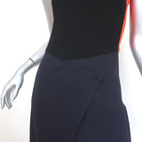 A.L.C. Colorblock Sleeveless Mini Dress Black/Navy Stretch Crepe Size 4