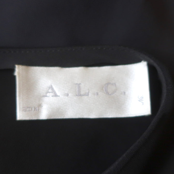 A.L.C. Colorblock Sleeveless Mini Dress Black/Navy Stretch Crepe Size 4