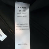 FRAME Le Skinny de Jeanne Leather Pants Washed Black Size 24