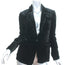 Rag & Bone Loretta Blazer Black Crushed Velvet Size 2 One-Button Jacket NEW