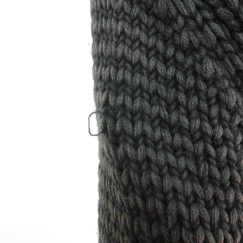T by Alexander Wang Hoodie Gray Crochet Wool Size Extra Small Pullover Sweater