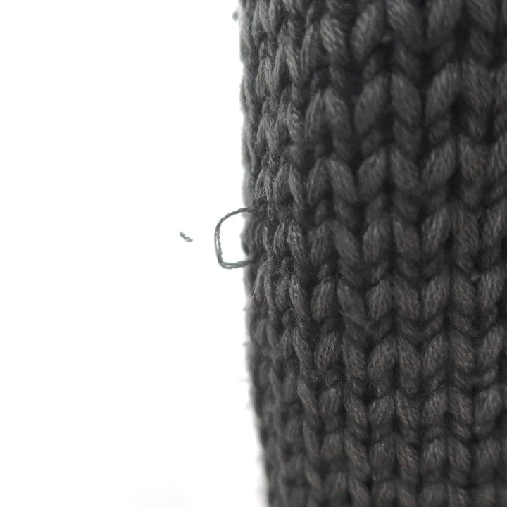 T by Alexander Wang Hoodie Gray Crochet Wool Size Extra Small Pullover Sweater