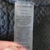 T by Alexander Wang Hoodie Gray Crochet Wool Size Extra Small Pullover Sweater