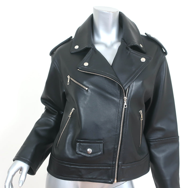 Louis Vuitton Check Leather Sleeveless Jacket BLACK. Size 40