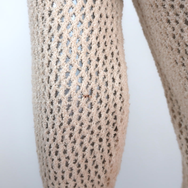 Isabel Marant Etoile Sweater Manray Ivory Open Knit Size 38 Crewneck Pullover